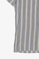 Vintage Light Gray Striped Sahara Club Button Up Shirt (1980s)