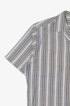 Vintage Light Gray Striped Sahara Club Button Up Shirt (1980s)