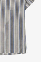Vintage Light Gray Striped Sahara Club Button Up Shirt (1980s)