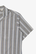 Vintage Light Gray Striped Sahara Club Button Up Shirt (1980s)