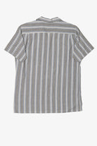 Vintage Light Gray Striped Sahara Club Button Up Shirt (1980s)