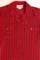 Vintage Joan Leslie Striped Button Up Shirt (1980s)