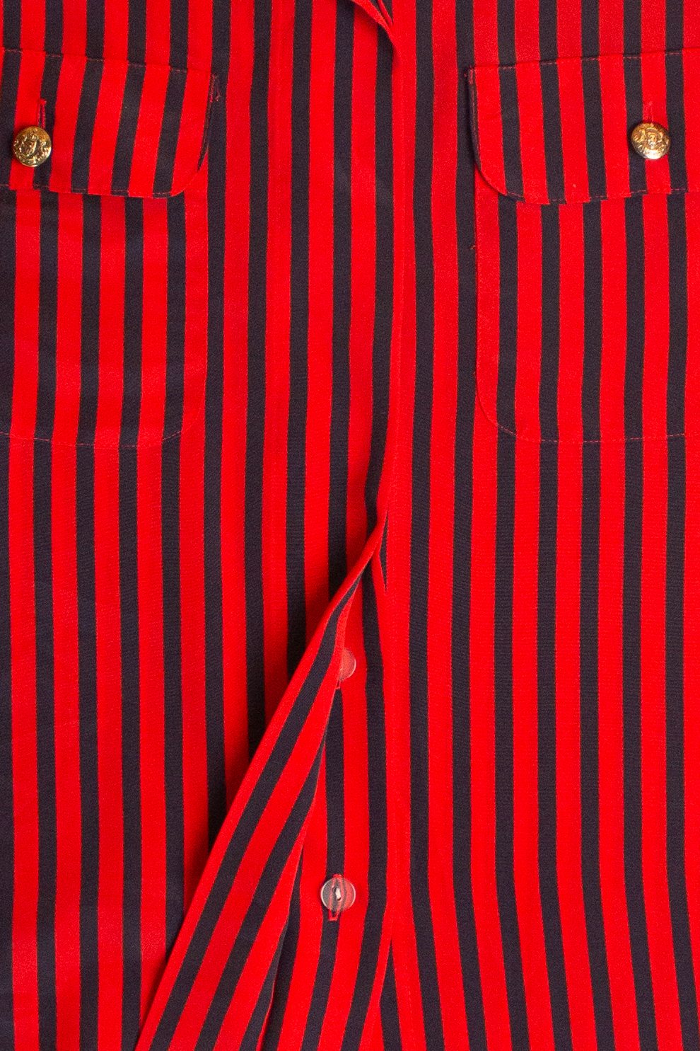 Vintage Joan Leslie Striped Button Up Shirt (1980s)