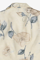 Vintage La Belle 3/4 Sleeve Silky Button Up Shirt (1990s)