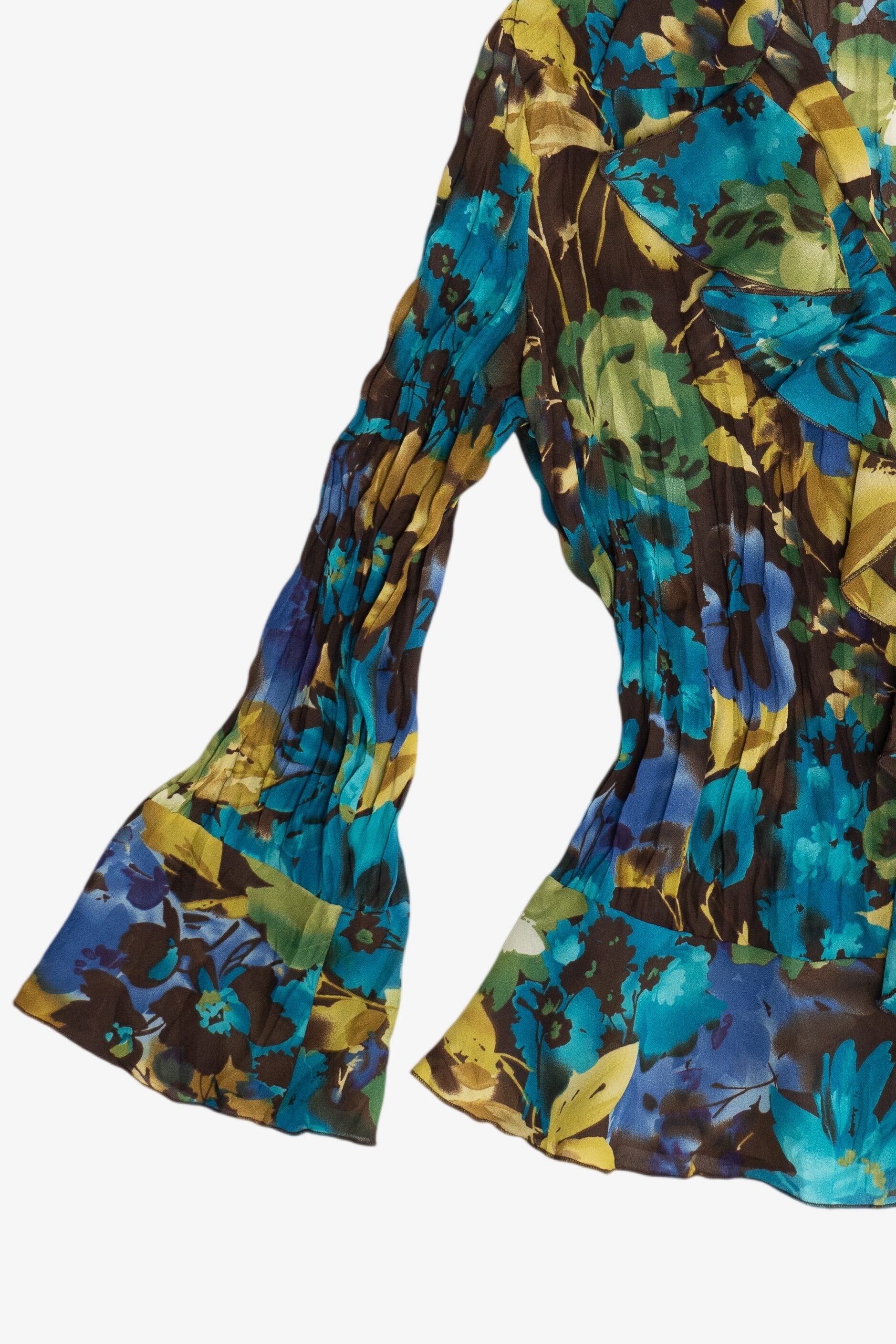 Vintage Sunny Leigh Semi-Sheer Frilly Button Up Shirt (2000s)