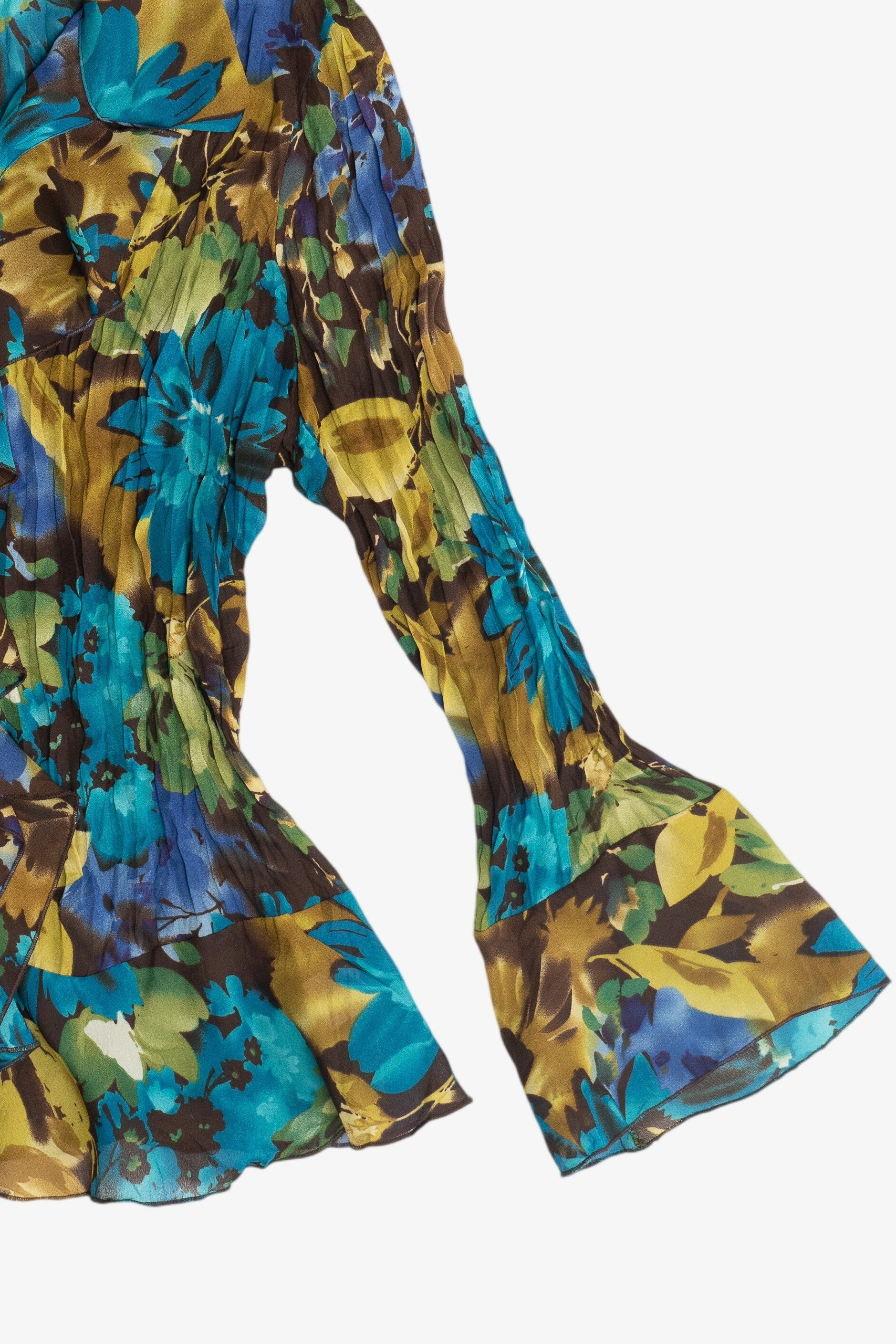 Vintage Sunny Leigh Semi-Sheer Frilly Button Up Shirt (2000s)