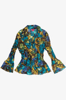 Vintage Sunny Leigh Semi-Sheer Frilly Button Up Shirt (2000s)