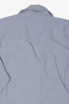 Vintage Light Blue Wrangler Cowboy Cut Snap Button Shirt (1990s)