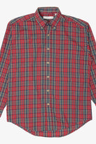 Vintage Red Plaid Tribute Button Up Shirt (1990s)