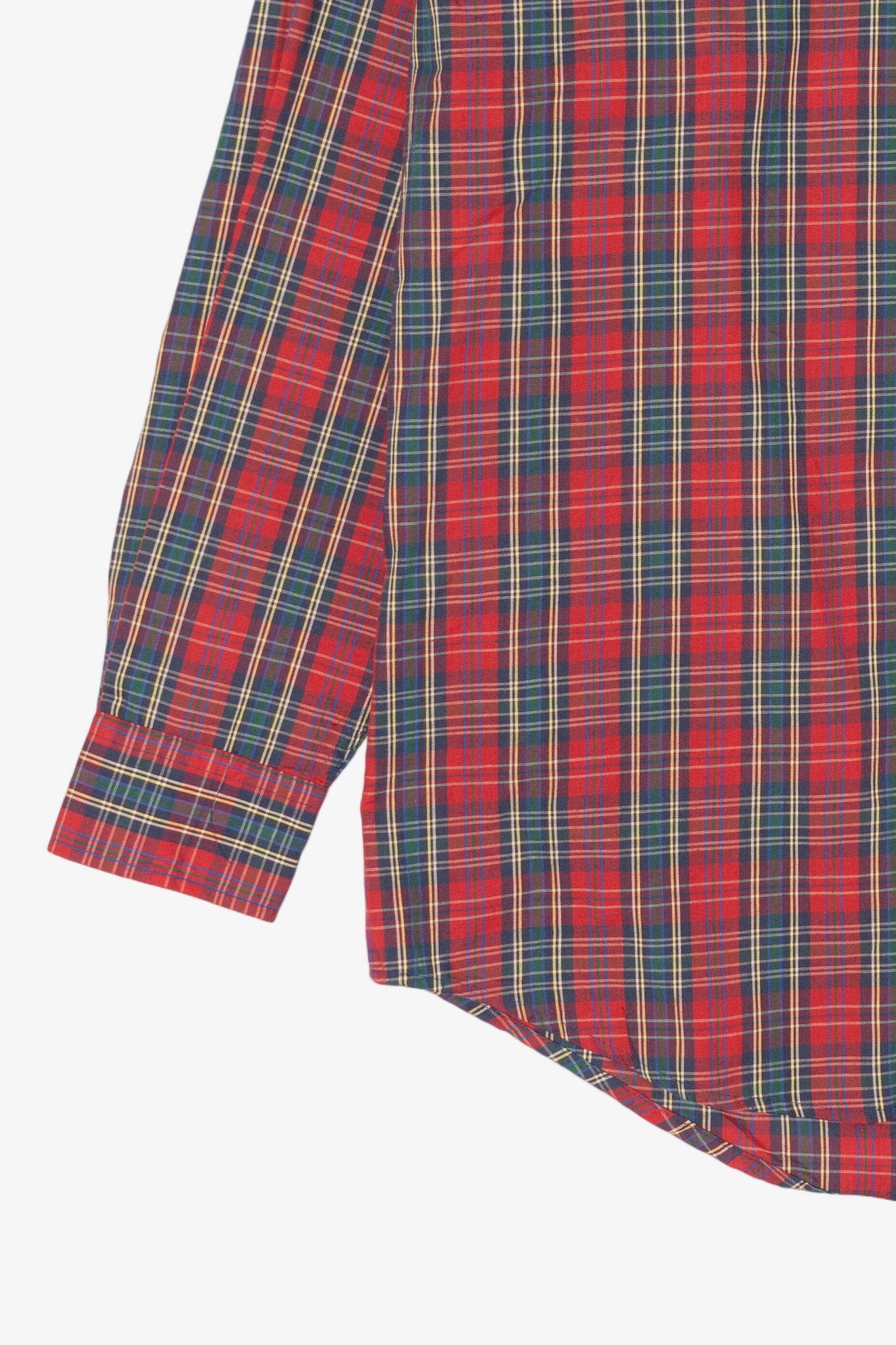 Vintage Red Plaid Tribute Button Up Shirt (1990s)