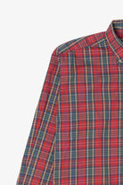 Vintage Red Plaid Tribute Button Up Shirt (1990s)