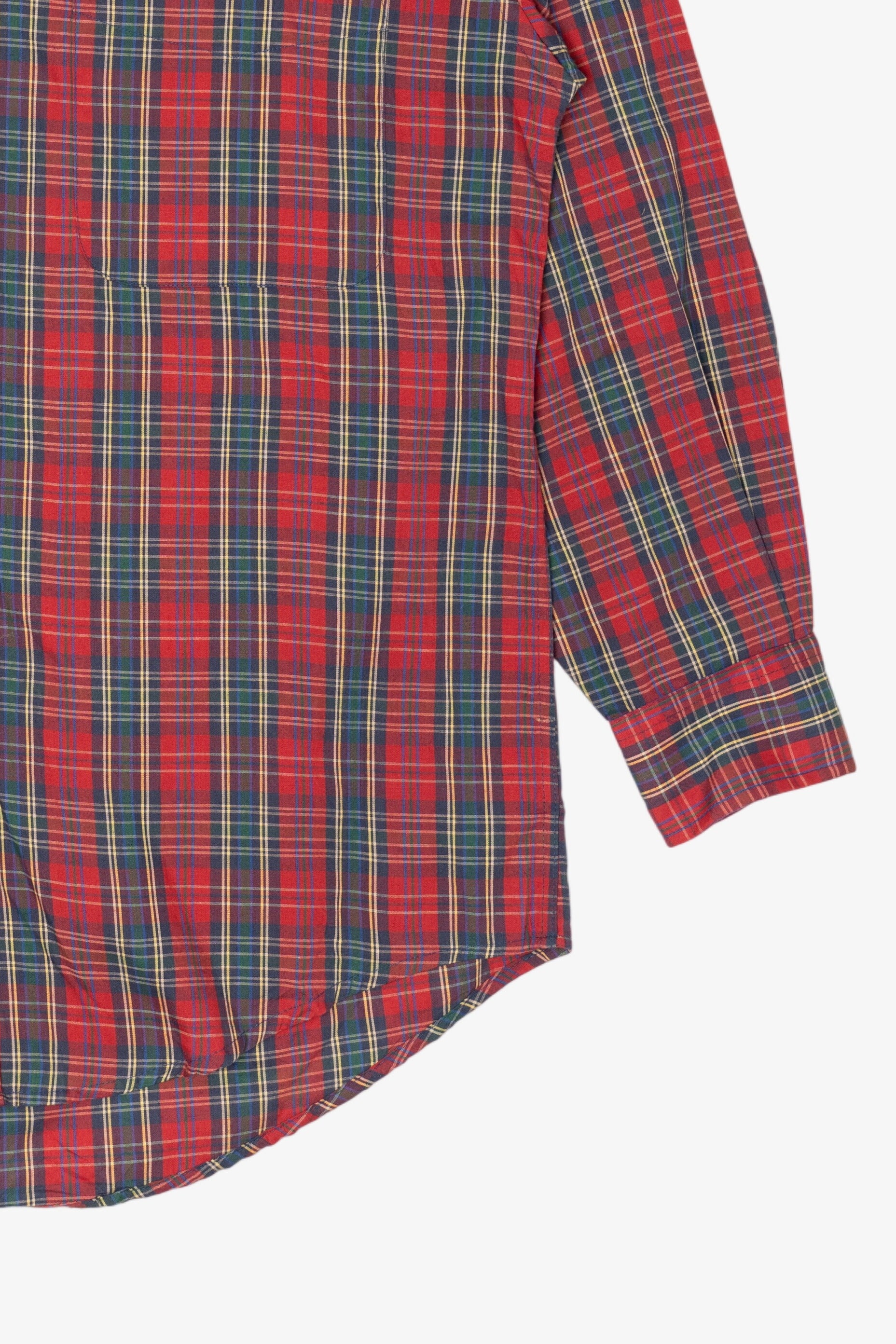 Vintage Red Plaid Tribute Button Up Shirt (1990s)