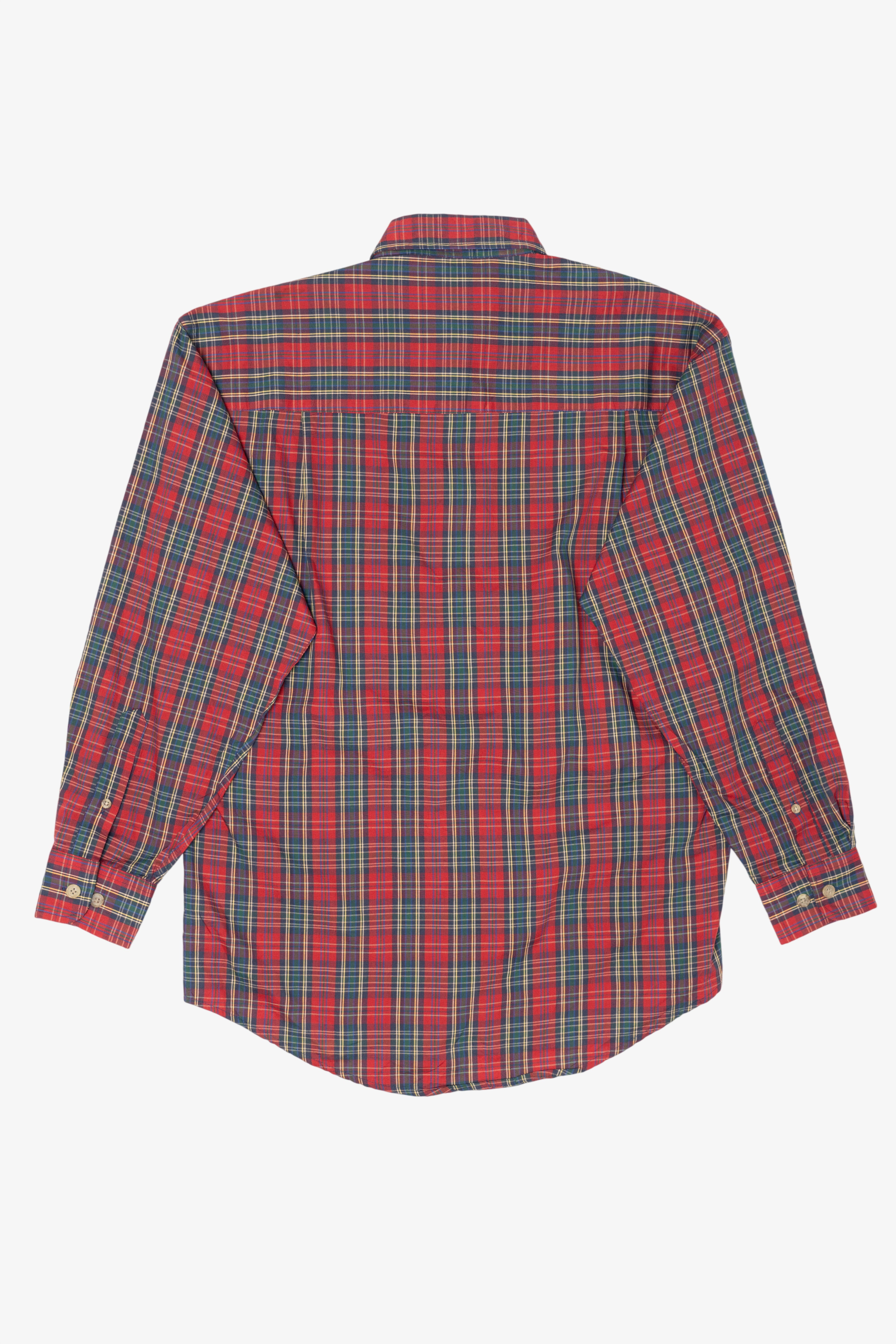 Vintage Red Plaid Tribute Button Up Shirt (1990s)