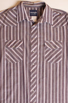 Vintage Wrangler Striped Short Sleeve Button Up Shirt (1990s)