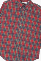Vintage Red Plaid Tribute Button Up Shirt (1990s)