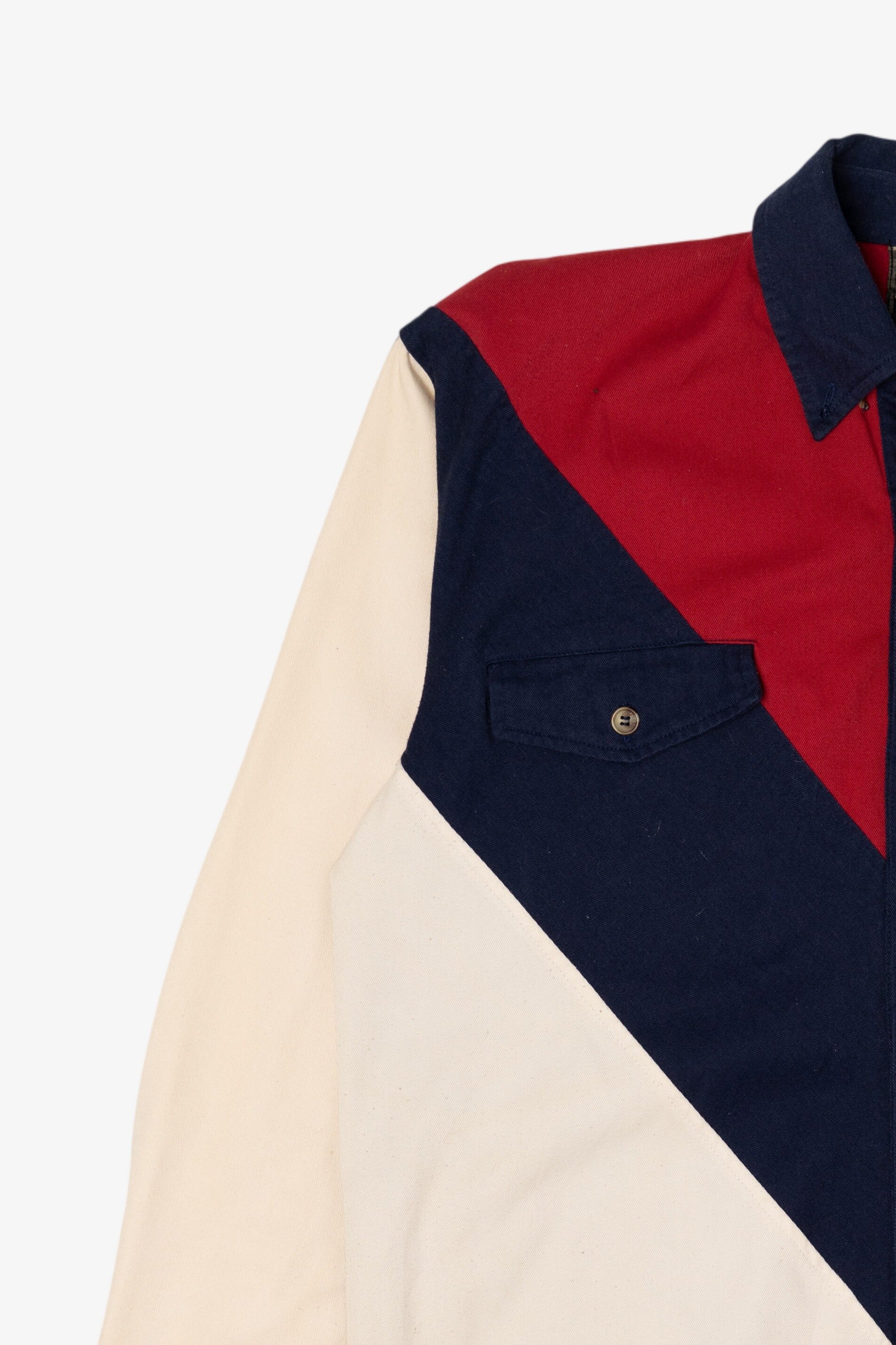 Vintage Spindle River Western Color Block Button Up Shirt (1990s)