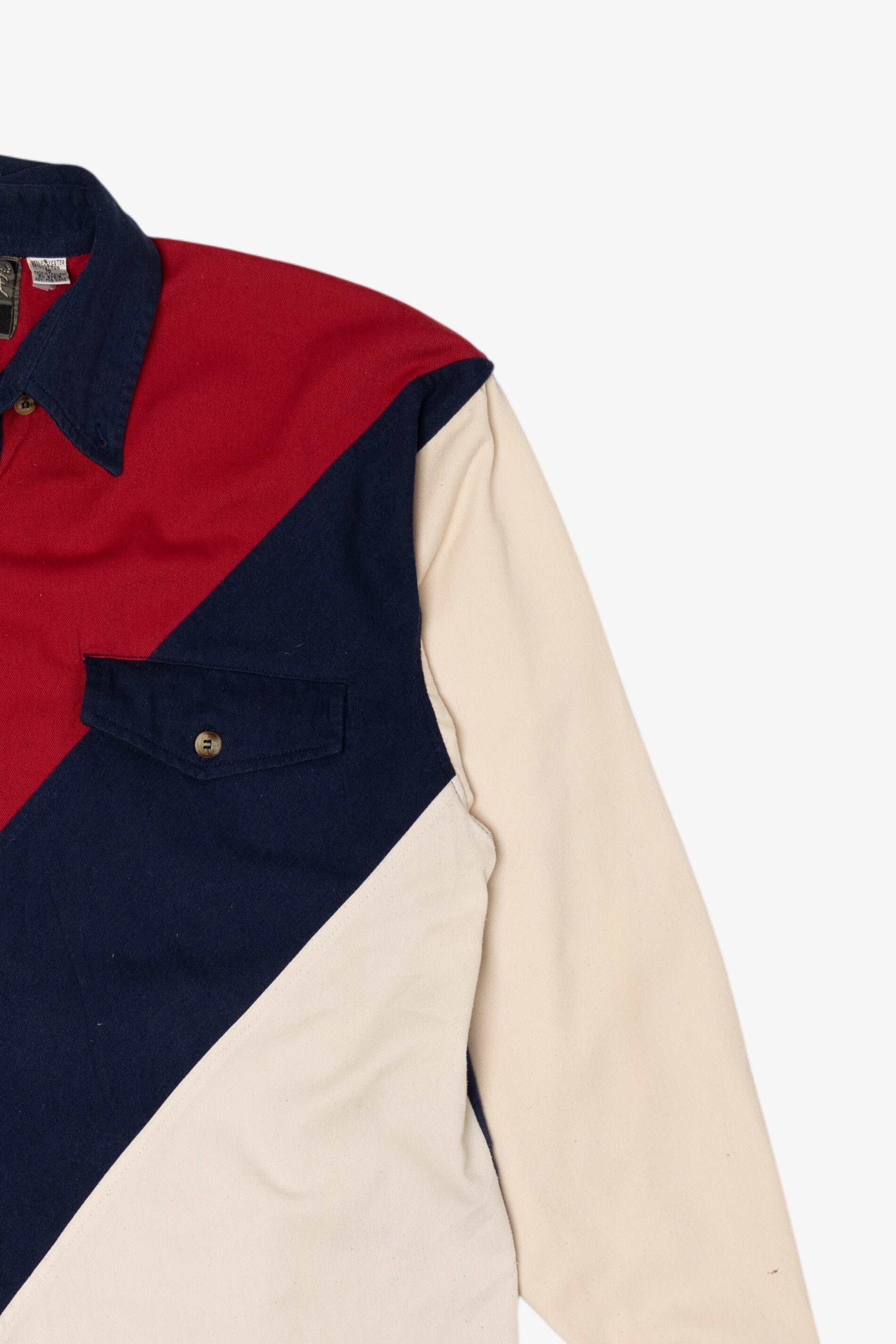 Vintage Spindle River Western Color Block Button Up Shirt (1990s)
