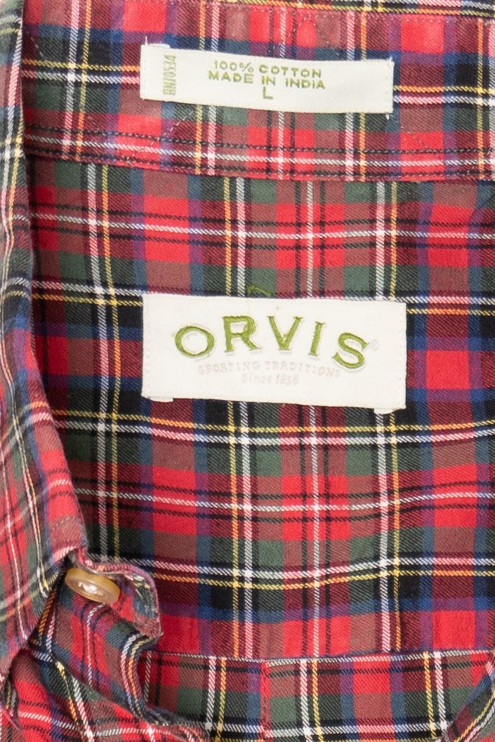 Vintage Red Plaid Orvis Button Up Shirt (2000s)