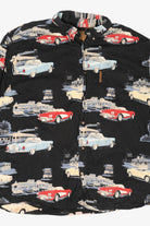 Vintage Black Clearwater Outfitters Vintage Classic Cars Button Up Shirt (1990s)
