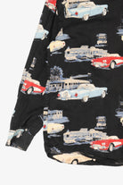 Vintage Black Clearwater Outfitters Vintage Classic Cars Button Up Shirt (1990s)