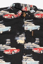 Vintage Black Clearwater Outfitters Vintage Classic Cars Button Up Shirt (1990s)