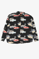 Vintage Black Clearwater Outfitters Vintage Classic Cars Button Up Shirt (1990s)