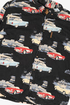 Vintage Black Clearwater Outfitters Vintage Classic Cars Button Up Shirt (1990s)