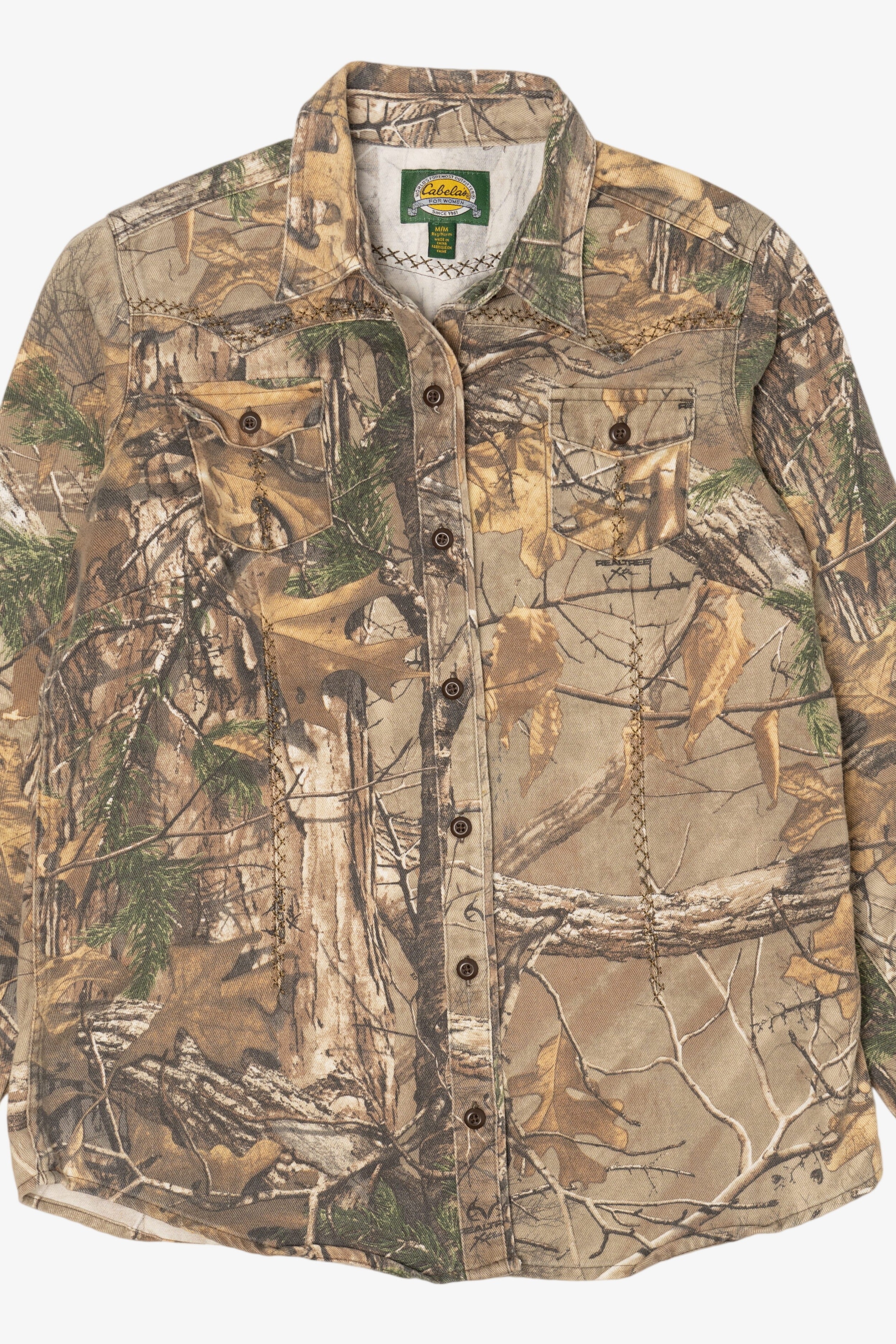 Vintage Cabela's Camouflage Button Up Shirt (1990s)