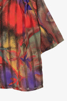 Vintage Floral Abstract Button Up Shirt (1980s)