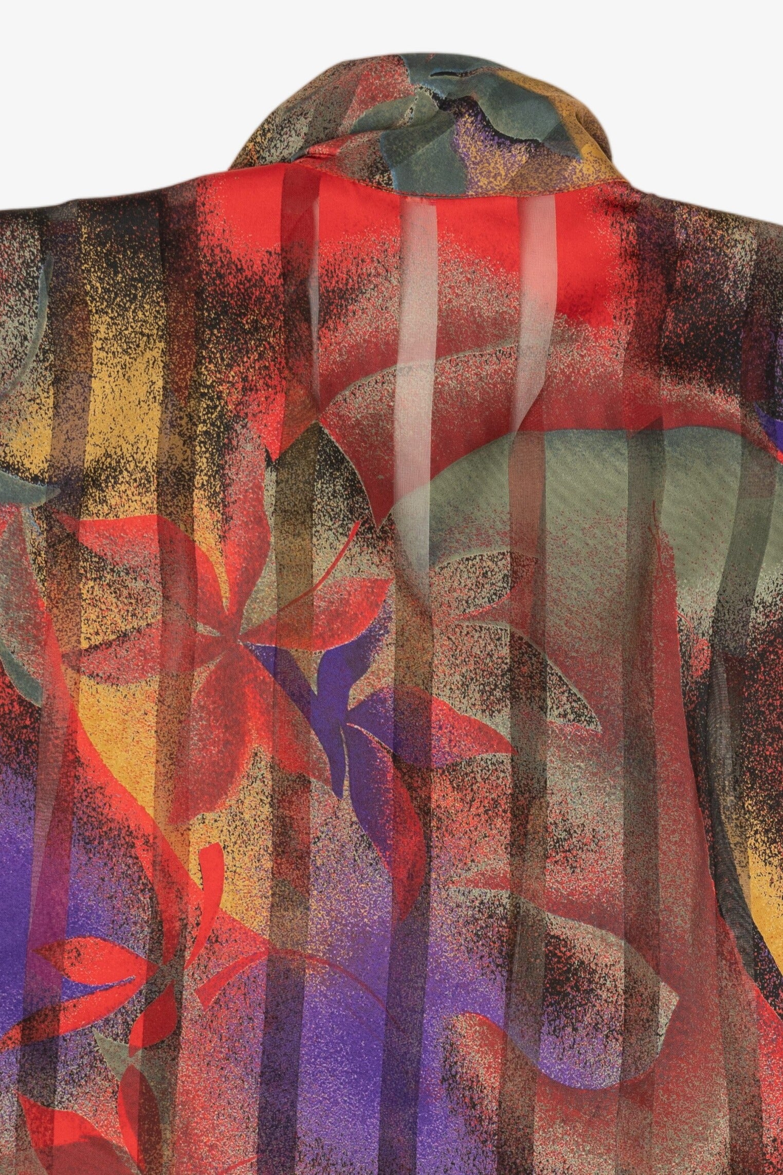 Vintage Floral Abstract Button Up Shirt (1980s)