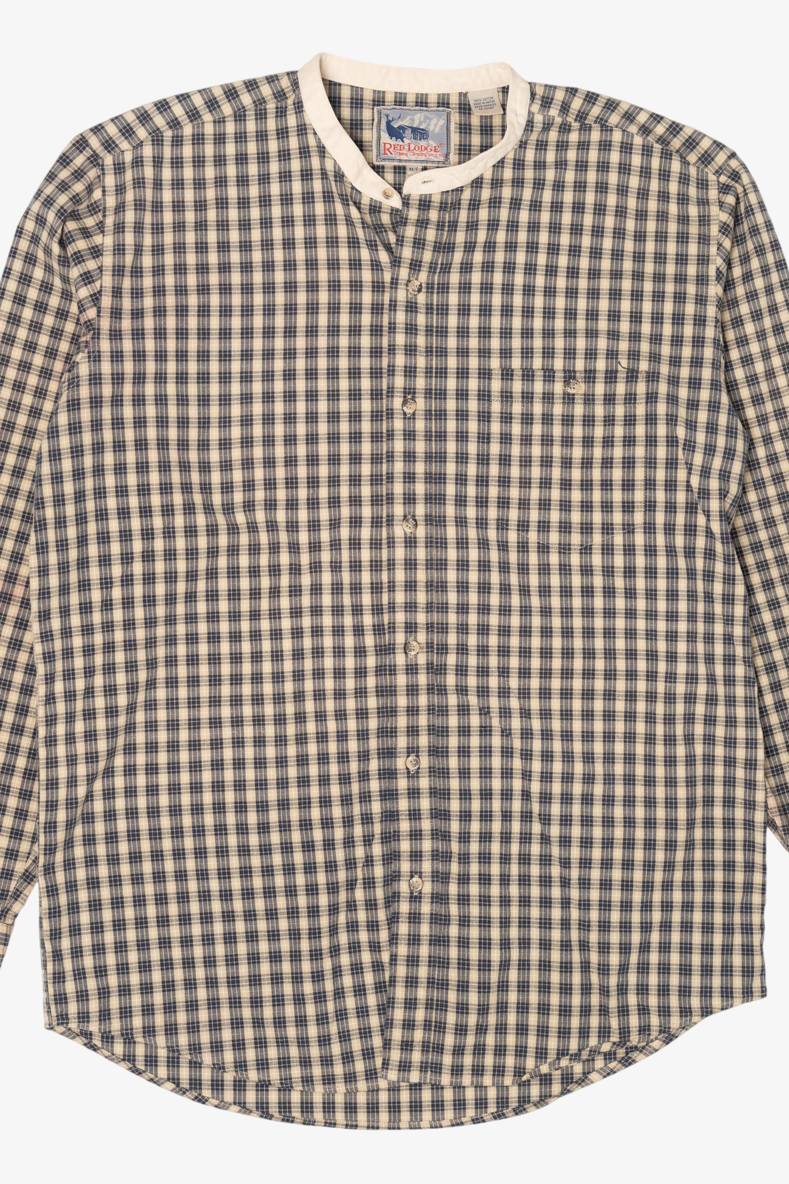 Vintage Checkered Red Lodge Button Up Shirt (1990s)