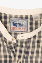 Vintage Checkered Red Lodge Button Up Shirt (1990s)