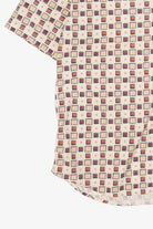 Vintage Beige Geometric Supreme Button Up Shirt (1990s)