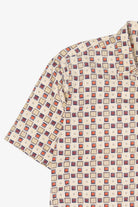 Vintage Beige Geometric Supreme Button Up Shirt (1990s)