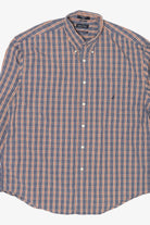 Vintage Nautica 80s Two-Ply Cotton Plaid Button Up Shirt (1990s)