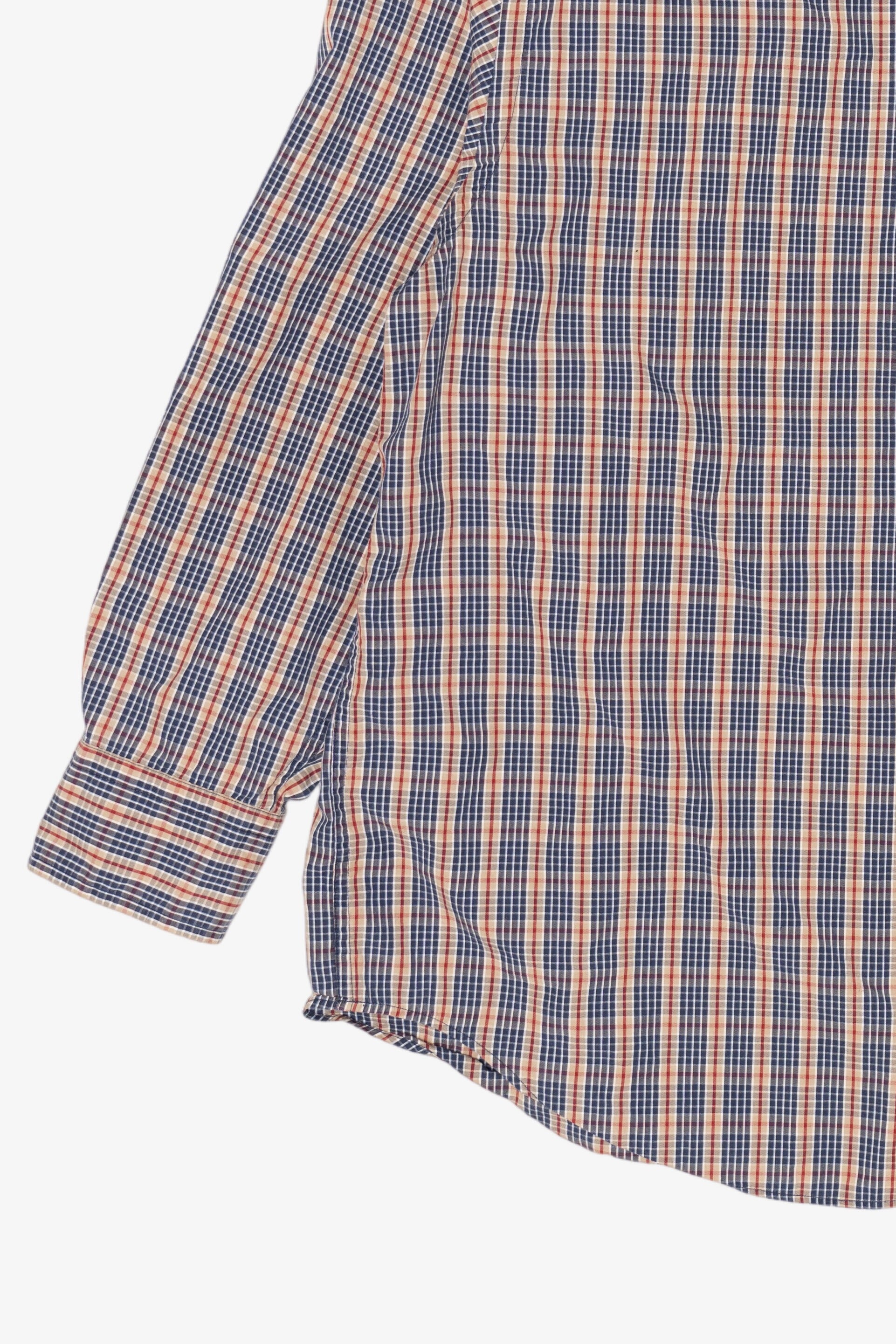 Vintage Nautica 80s Two-Ply Cotton Plaid Button Up Shirt (1990s)