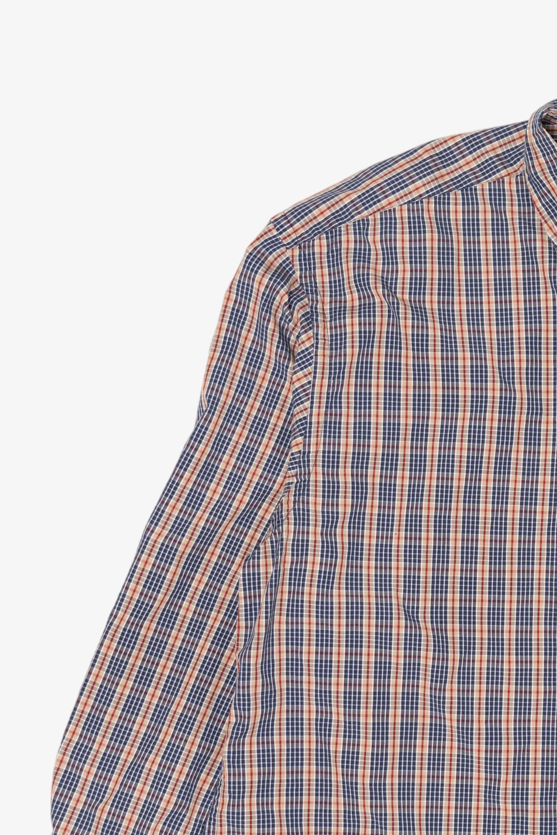 Vintage Nautica 80s Two-Ply Cotton Plaid Button Up Shirt (1990s)
