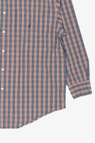 Vintage Nautica 80s Two-Ply Cotton Plaid Button Up Shirt (1990s)