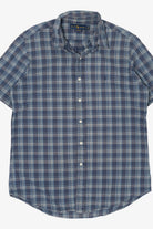 Vintage Navy Blue Plaid Ralph Lauren Button Up Shirt (2000s)