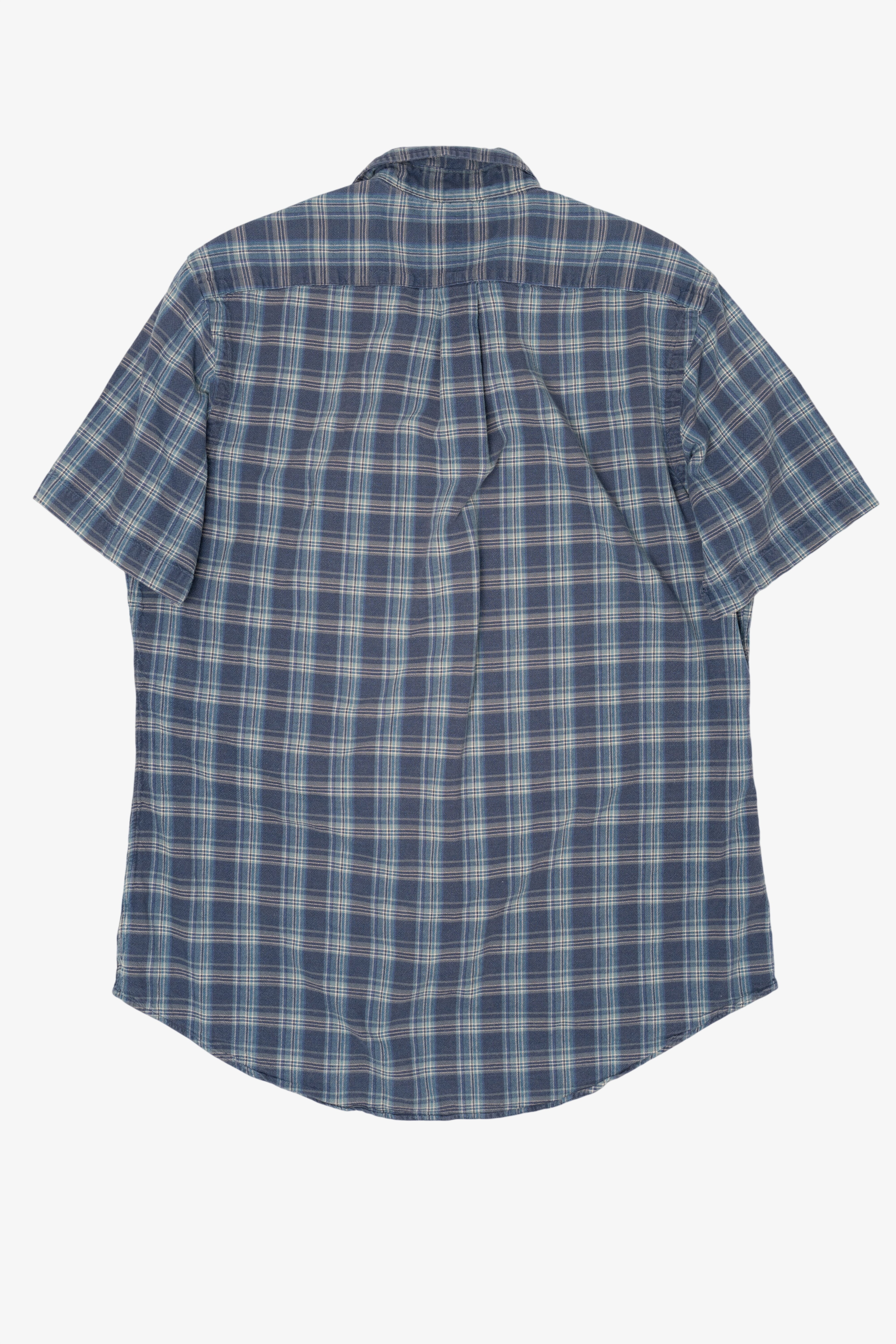 Vintage Navy Blue Plaid Ralph Lauren Button Up Shirt (2000s)