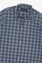 Vintage Navy Blue Plaid Ralph Lauren Button Up Shirt (2000s)