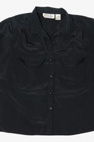 Vintage Black La Blouse Button Up Shirt (1980s)