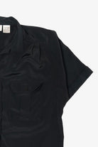 Vintage Black La Blouse Button Up Shirt (1980s)