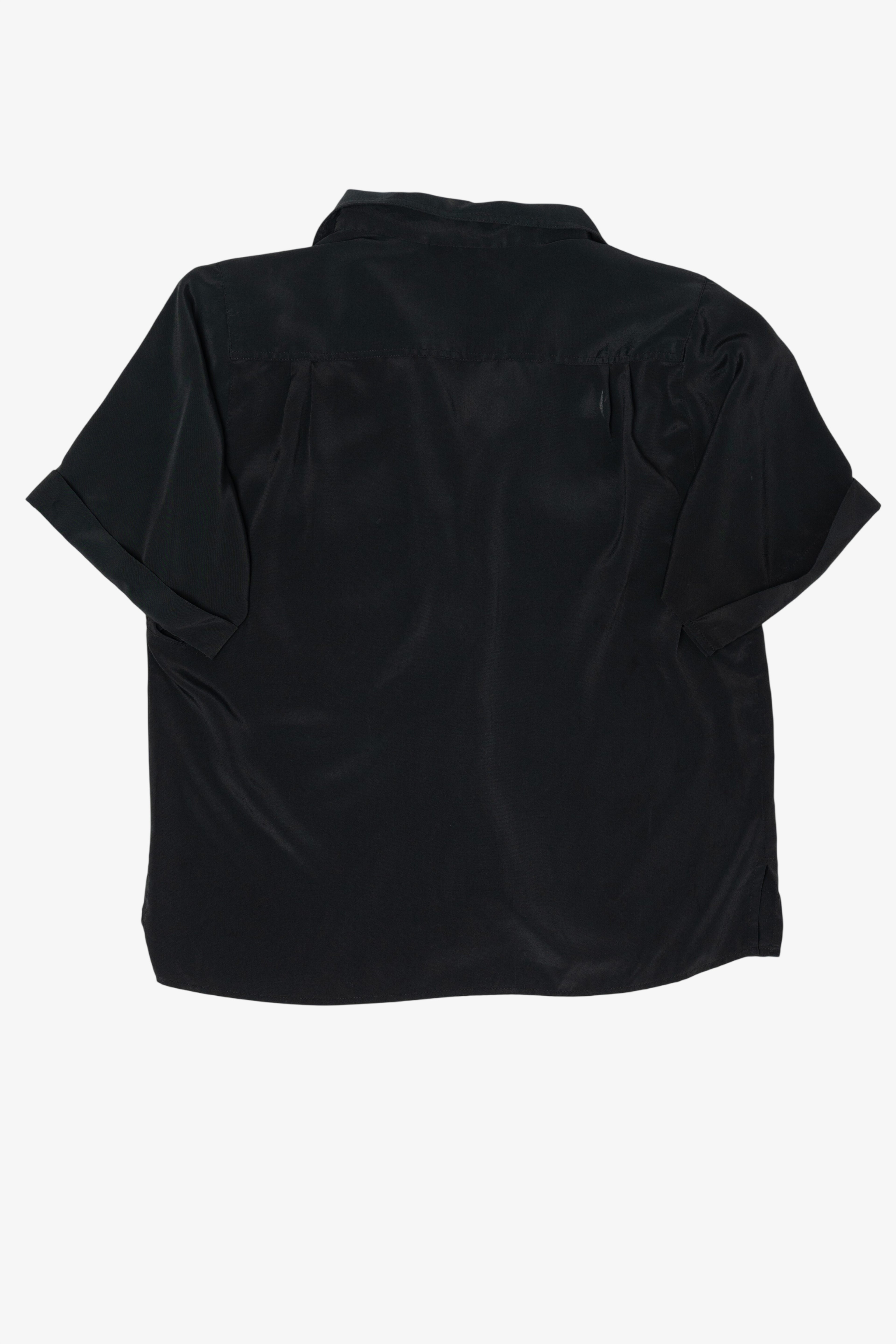 Vintage Black La Blouse Button Up Shirt (1980s)