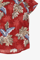 Red Croft & Barrow Hawaiian Button Up Shirt (2010s)