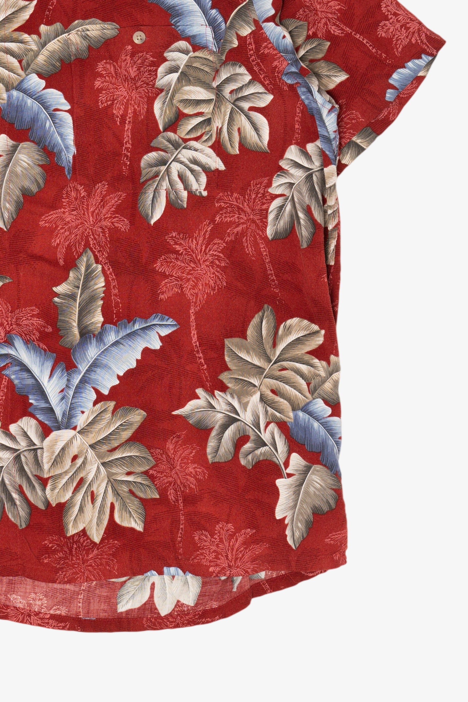 Red Croft & Barrow Hawaiian Button Up Shirt (2010s)