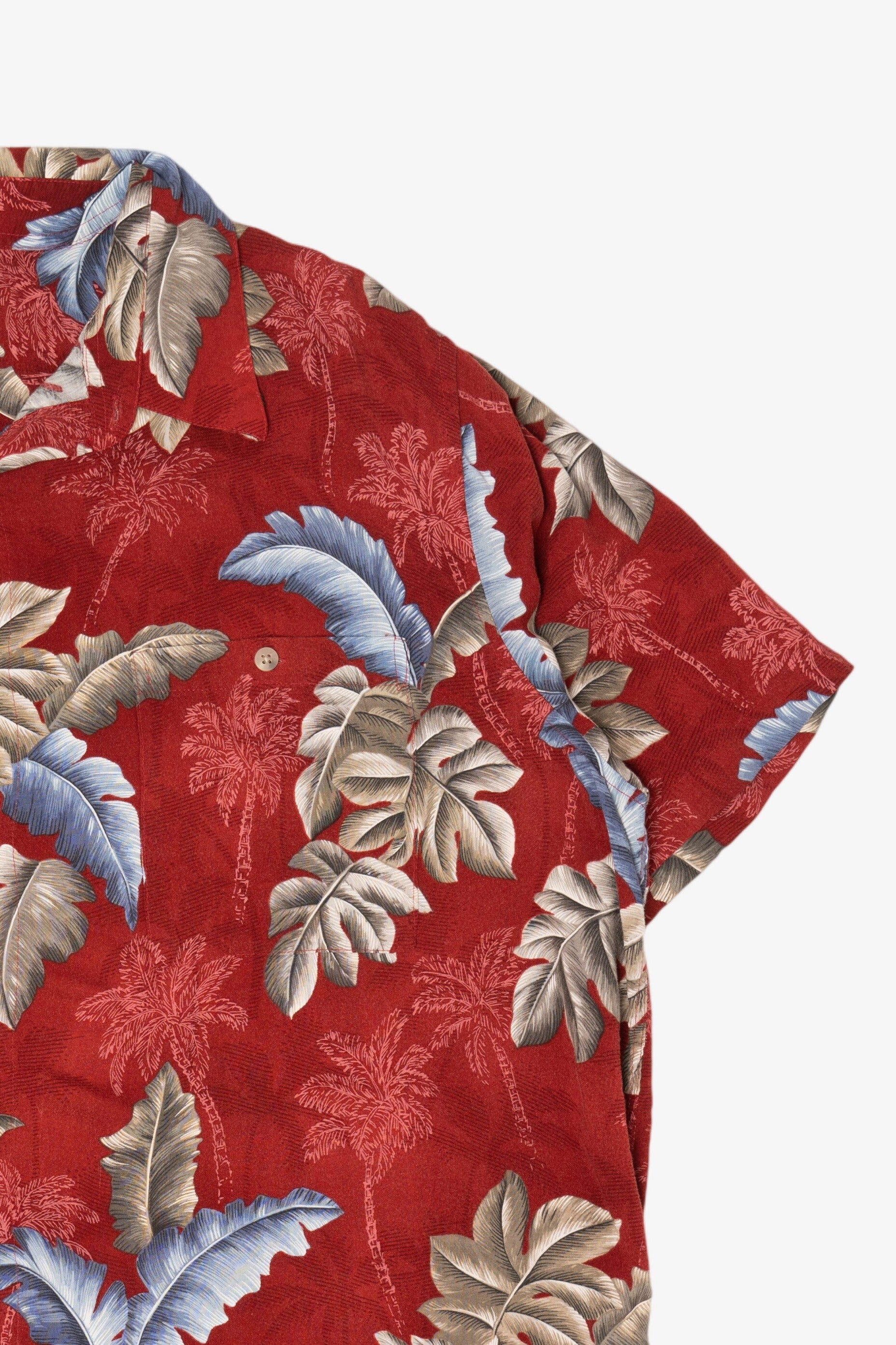 Red Croft & Barrow Hawaiian Button Up Shirt (2010s)