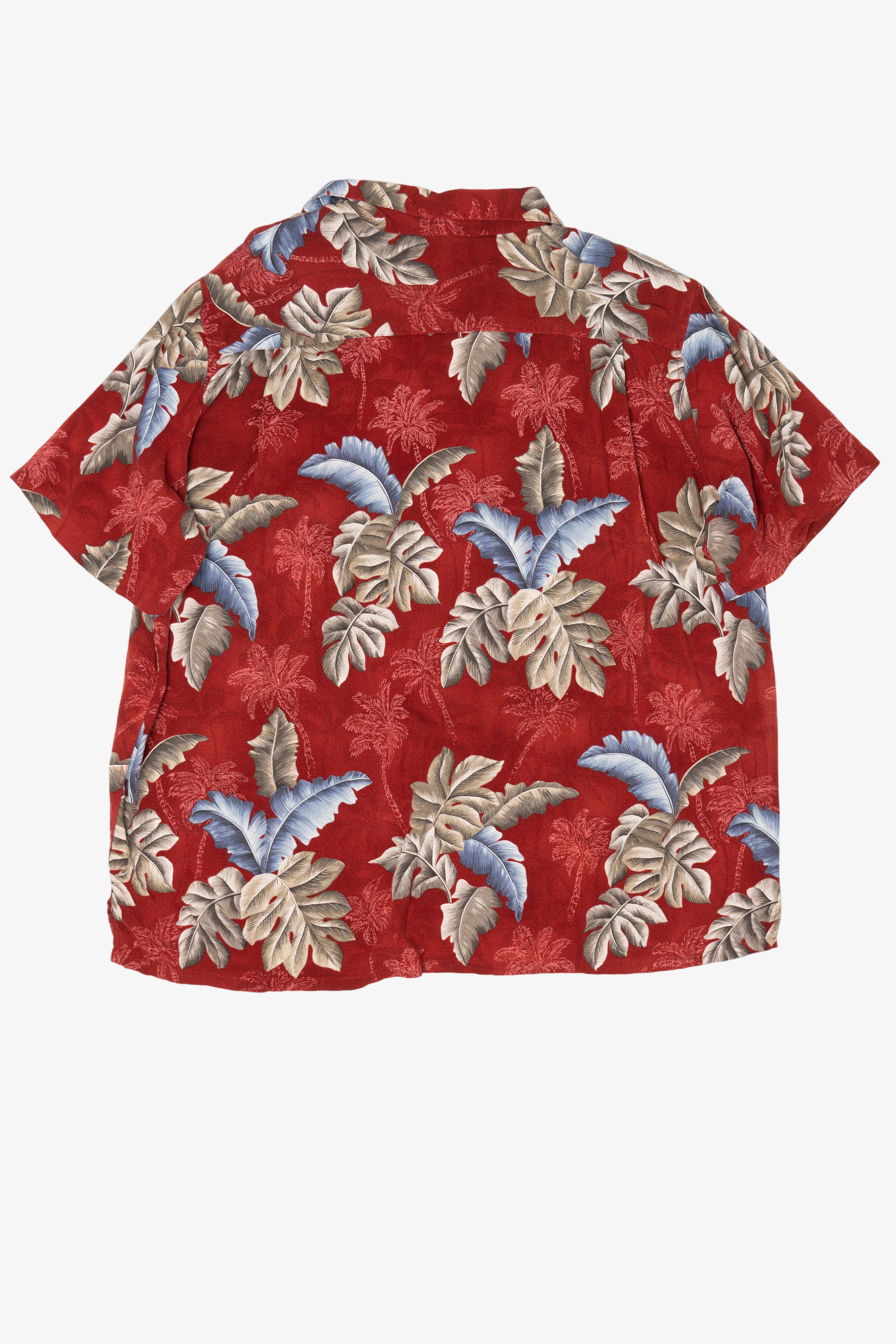 Red Croft & Barrow Hawaiian Button Up Shirt (2010s)