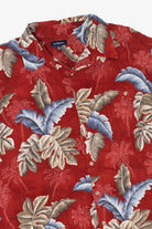 Red Croft & Barrow Hawaiian Button Up Shirt (2010s)