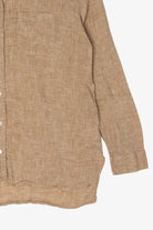 Light Brown J. Jill Vintage Linen Button Up Shirt (2010s)